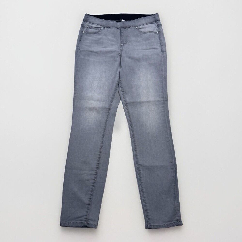 Jag Jeans Womens 10/30 Pull On High Rise Skinny Gray Stretch Measures 31 x 29